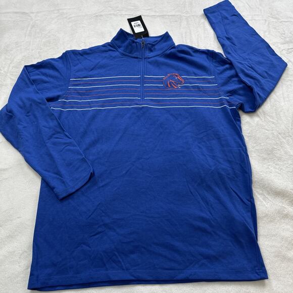 Denver Broncos Captivating Shirt Mens Size Large 1/4 Zip Pullover Long Sleeve - Picture 1 of 9